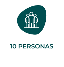 Icono de aforo de 10 personas